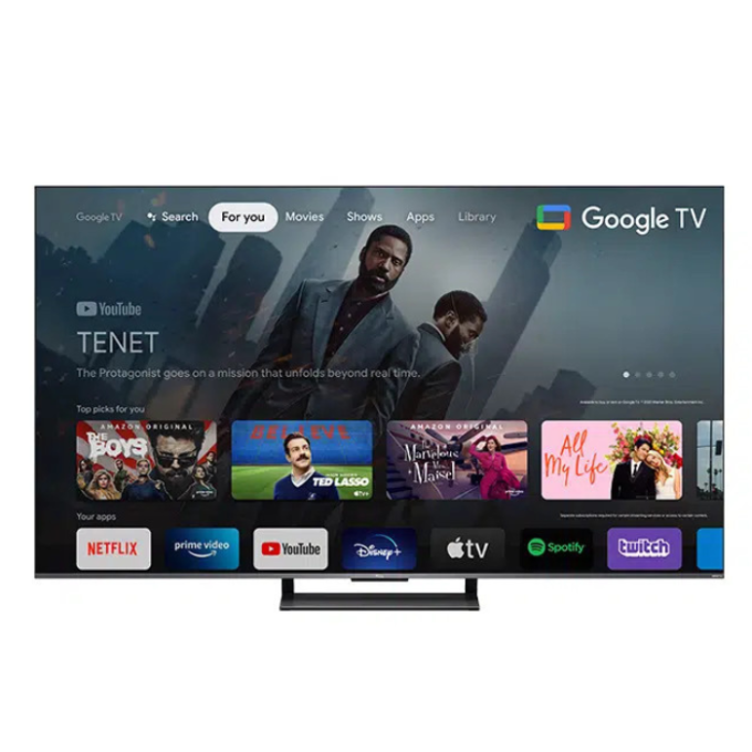 TCL 55" 4K QLED 144Hz TV with Google TV and Game Master Pro - 75C735