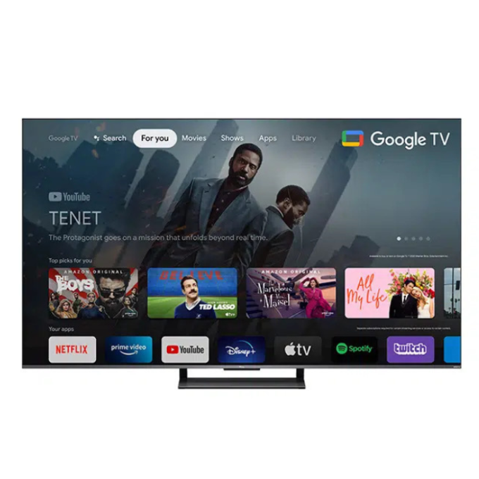 TCL 65" 4K QLED 144Hz TV with Google TV and Game Master Pro - 65C735K