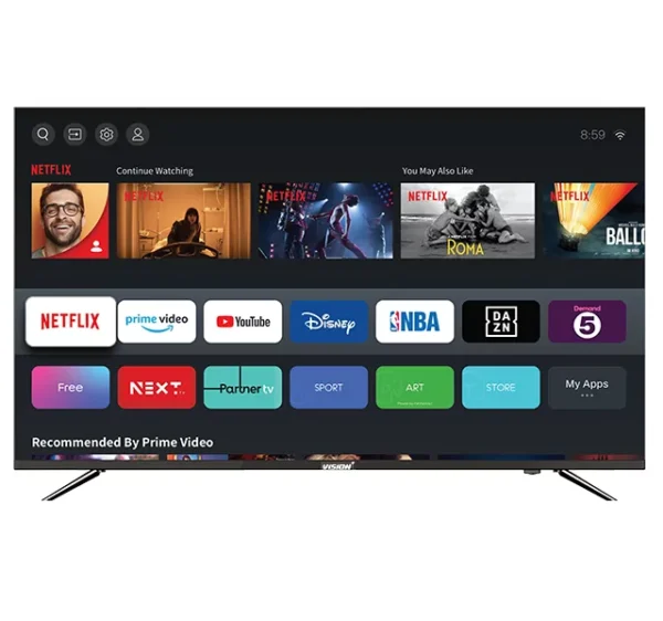 Vision Plus VP8865KV 65 Inch 4K Frameless Smart TV