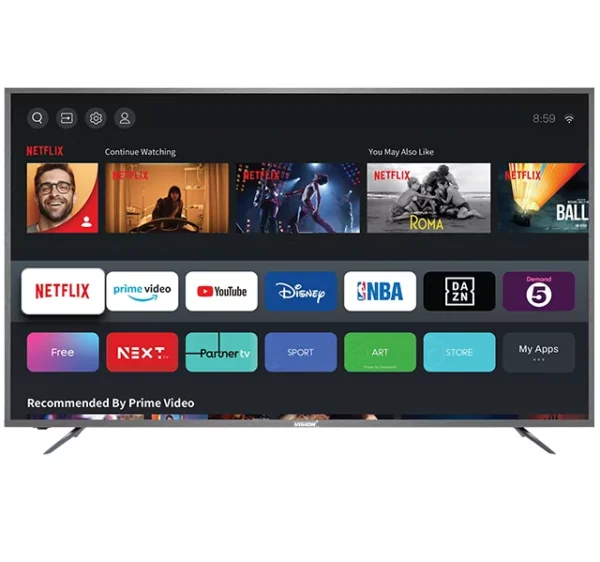 Vision Plus VP8875KV 75 Inch 4K Vidaa OS Smart TV