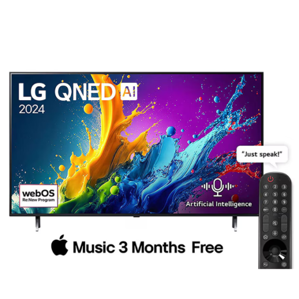 LG 55QNED80 55 Inch QNED AI 4K Smart TV